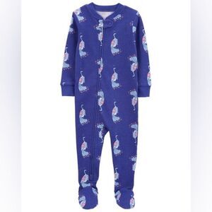 Carter's Purple kids One Piece with Peacock Print